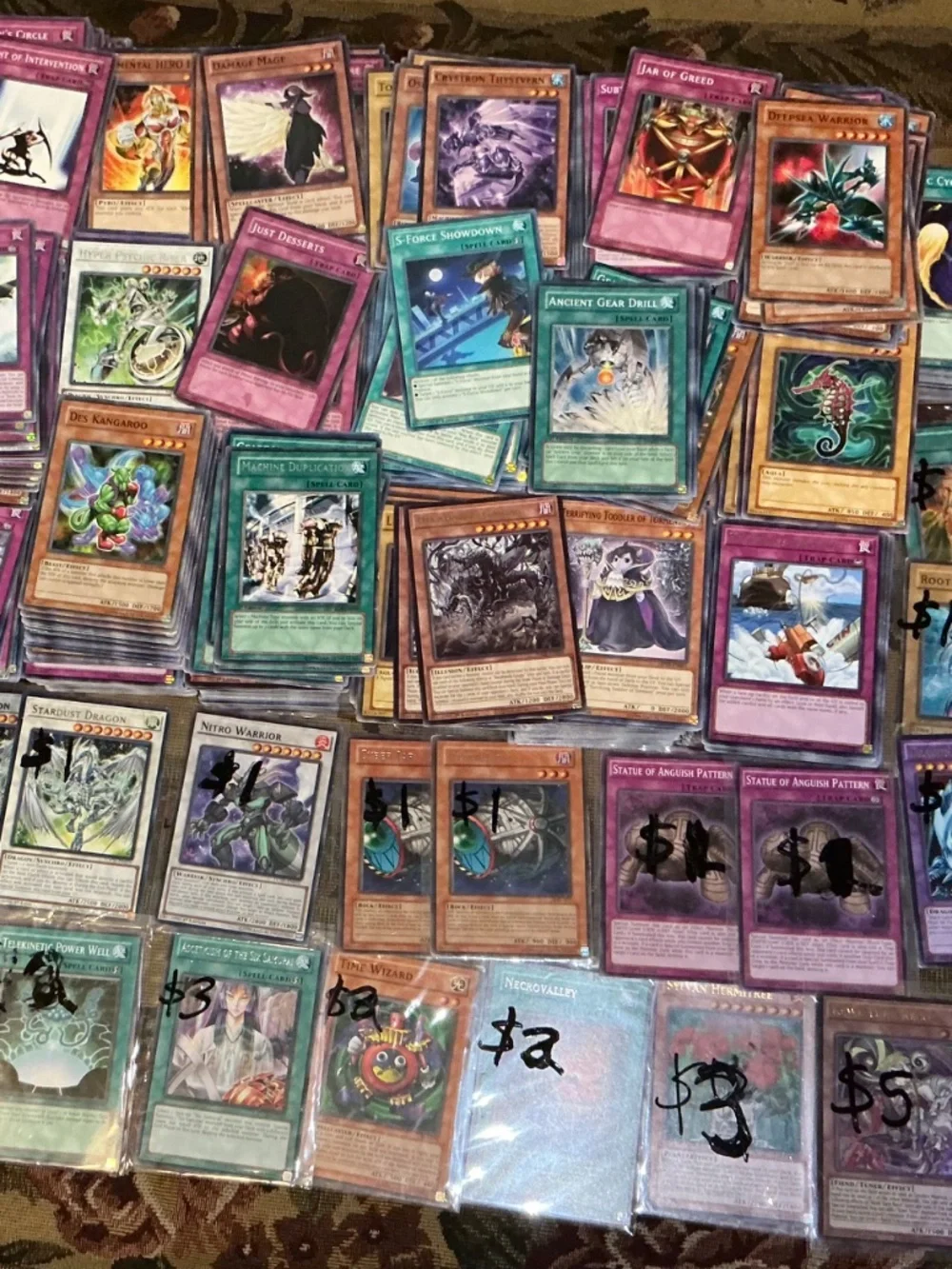 2500+ Konami Yugioh Cards 1st Edition & Unlimited Mostly regular but some Foils